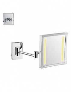 KON-MR8800 LED WALL MOUNTED MAGNIFYING SHAVING MIRRORS